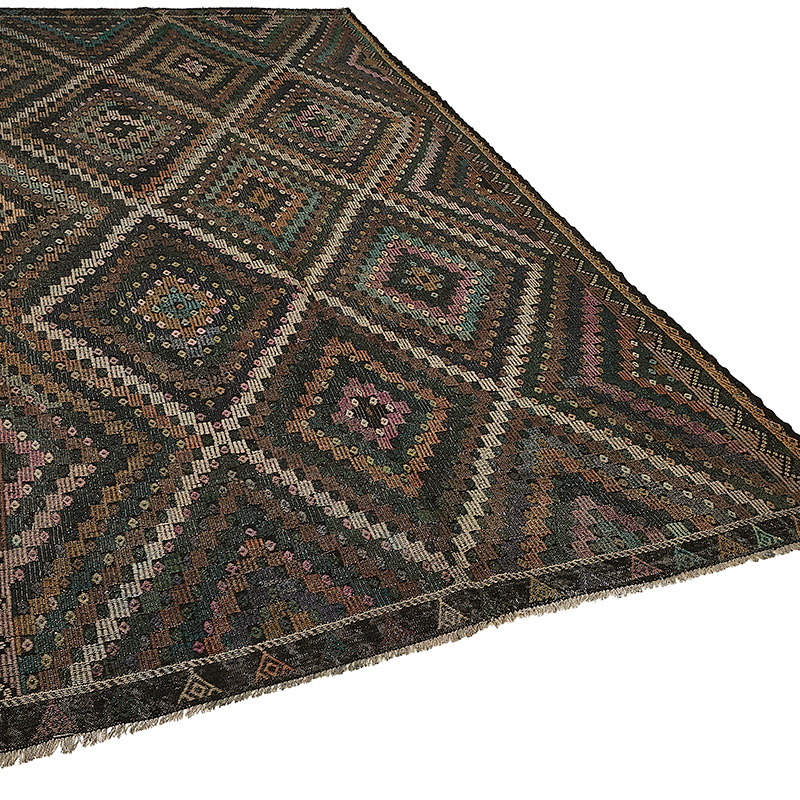 Vintage Anatolian Jijim Rug - K0093941