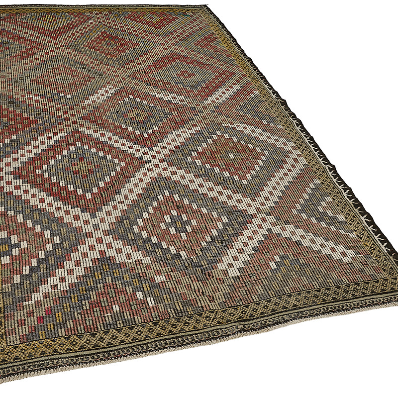 Vintage Anatolian Jijim Rug - K0093942