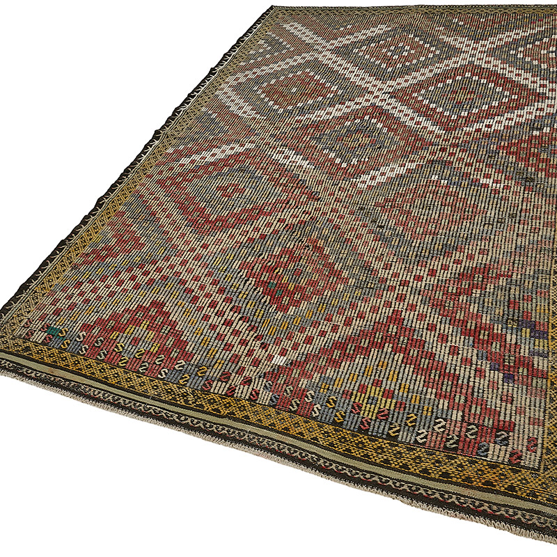 Vintage Anatolian Jijim Rug - K0093942