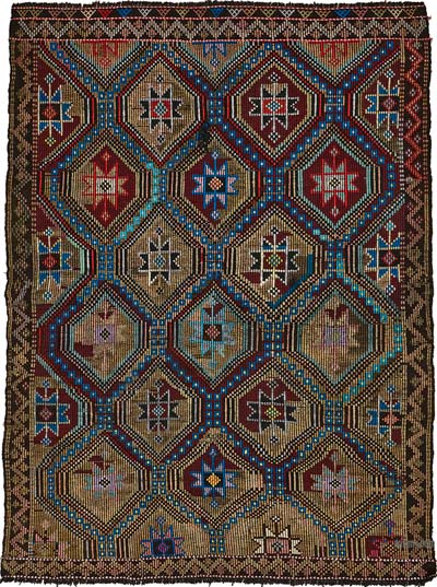 Vintage Anatolian Jijim Rug