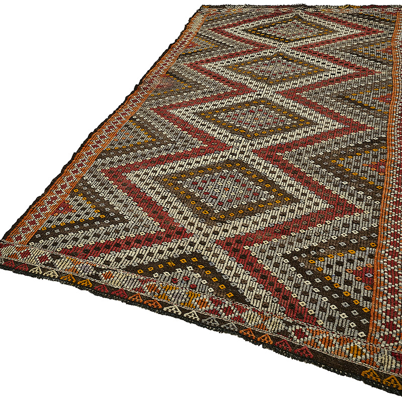 Vintage Anatolian Jijim Rug - K0093948