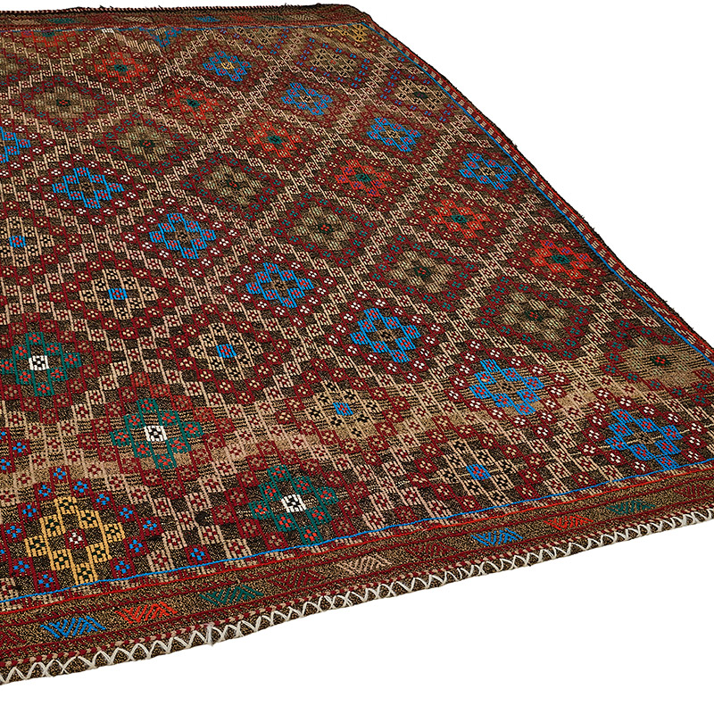 Vintage Anatolian Jijim Rug - K0093951