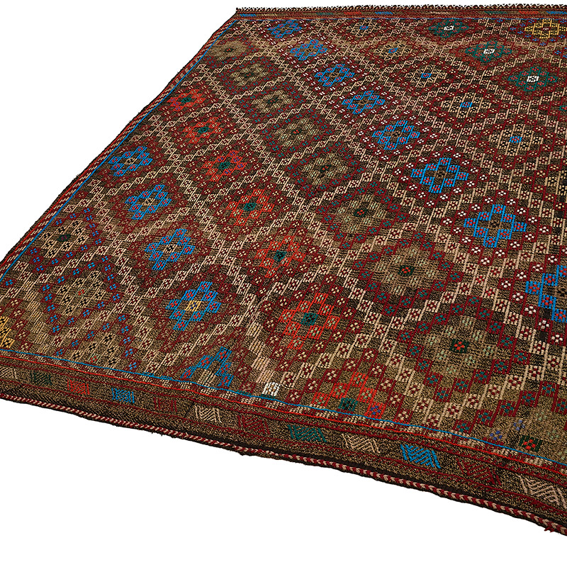 Vintage Anatolian Jijim Rug - K0093951