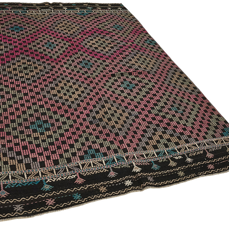 Vintage Anatolian Jijim Rug - K0093953