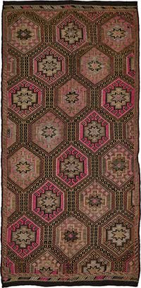 Vintage Anatolian Jijim Rug