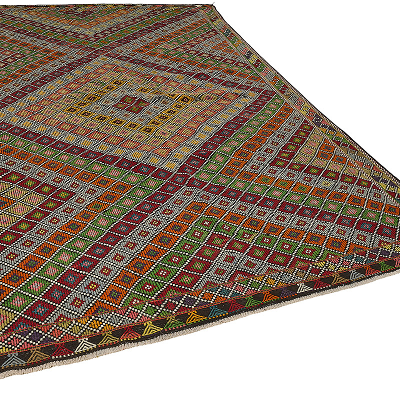 Vintage Anatolian Jijim Rug - K0093956