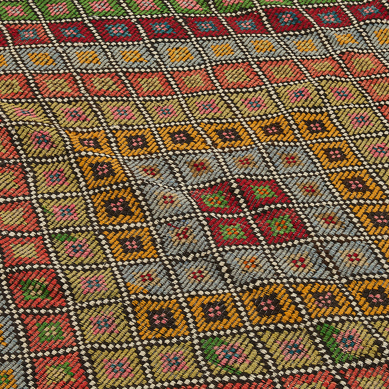 Vintage Anatolian Jijim Rug - K0093956