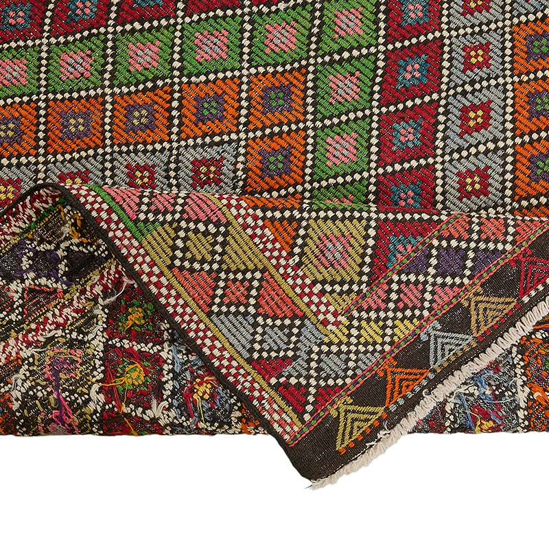 Vintage Anatolian Jijim Rug - K0093956