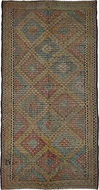Vintage Anatolian Jijim Rug