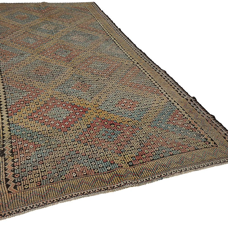Vintage Anatolian Jijim Rug - K0093961