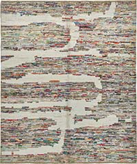 New Contemporary Hand-Knotted Rug - 8' 4" x 9' 11" (100" x 119")