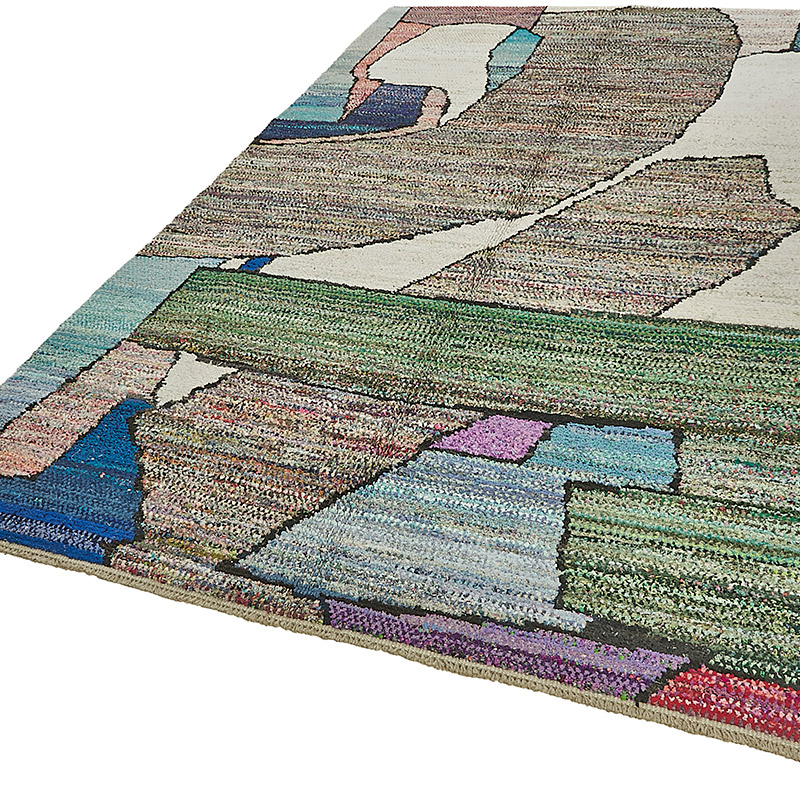 New Contemporary Hand-Knotted Rug - 6' 6" x 10' 3" (78" x 123") - K0093971