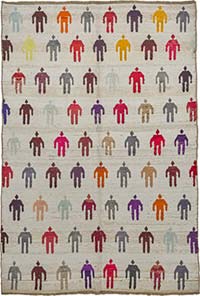 New Contemporary Hand-Knotted Rug - 6' 7" x 9' 8" (79" x 116")