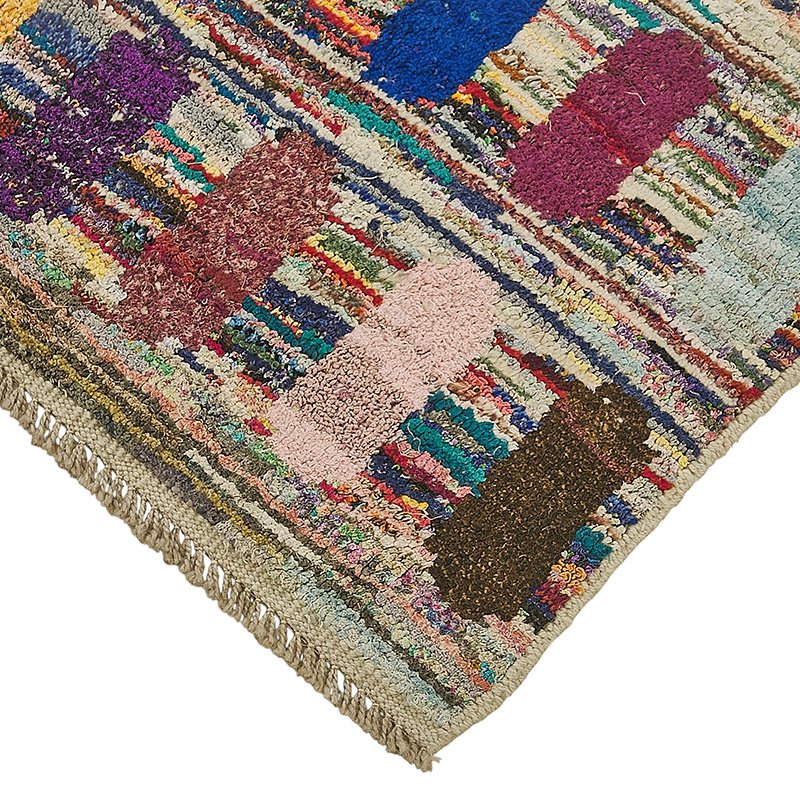 New Contemporary Hand-Knotted Runner - 3' 1" x 9'  (37" x 108") - K0093973