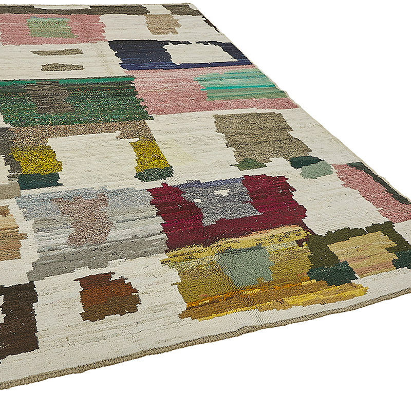 New Contemporary Hand-Knotted Rug - 6' 8" x 10' 4" (80" x 124") - K0093974