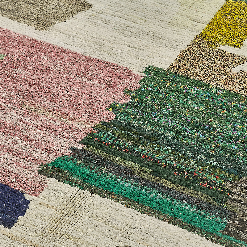 New Contemporary Hand-Knotted Rug - 6' 8" x 10' 4" (80" x 124") - K0093974