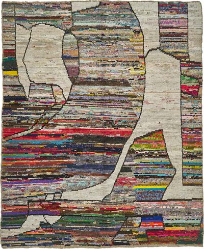 New Contemporary Hand-Knotted Rug - 8' 3" x 10' 6" (99" x 126")