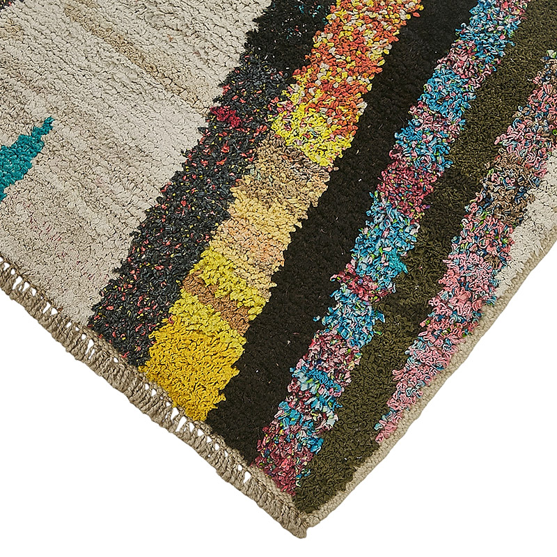 New Contemporary Hand-Knotted Runner - 3' 1" x 10'  (37" x 120") - K0093981