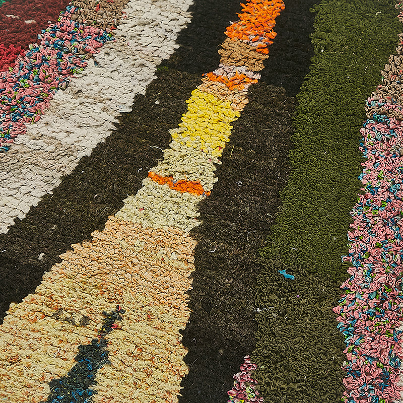 New Contemporary Hand-Knotted Runner - 3' 1" x 10'  (37" x 120") - K0093981