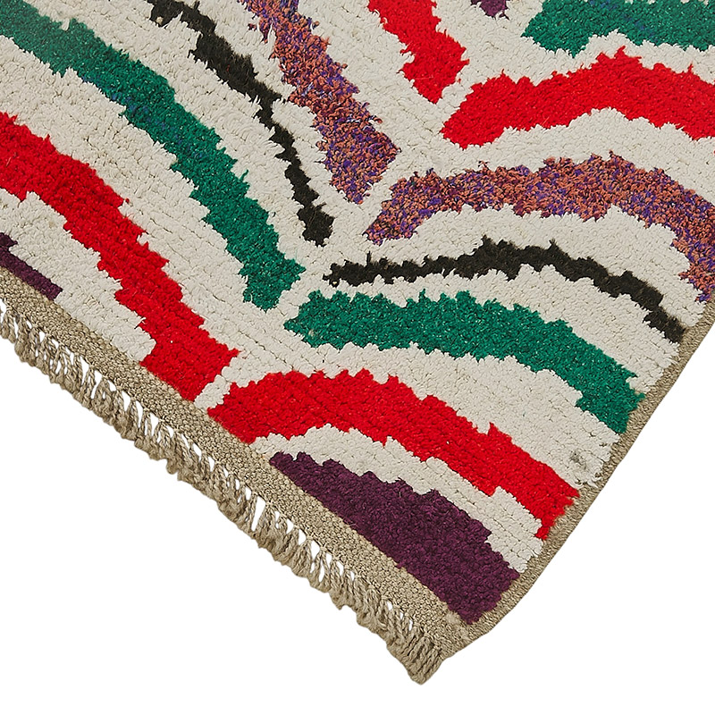 New Contemporary Hand-Knotted Runner - 2' 10" x 9' 7" (34" x 115") - K0093982