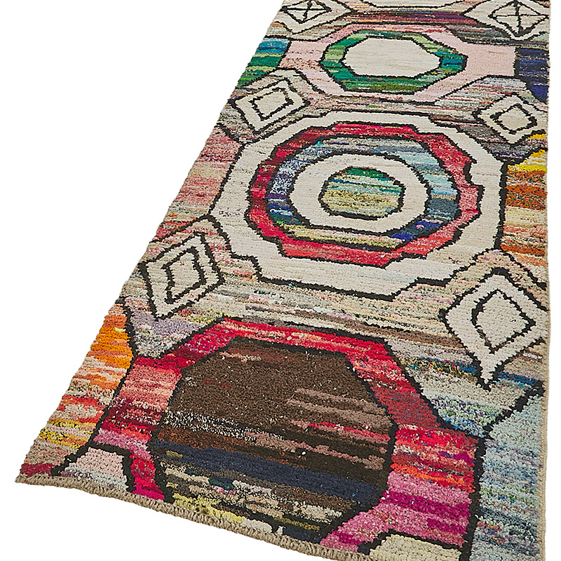 New Contemporary Hand-Knotted Runner - 3' 2" x 9' 11" (38" x 119") - K0093983