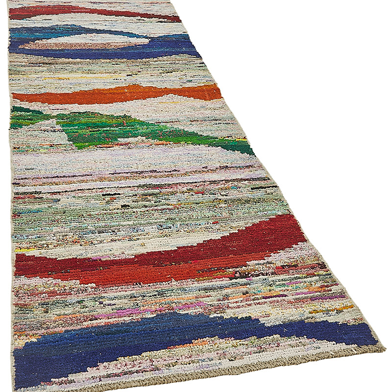 Yeni Çağdaş El Dokuma Yolluk - 87 cm x 281 cm - K0093988