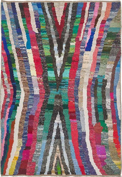 New Contemporary Hand-Knotted Rug - 5' 9" x 8'  (69" x 96")