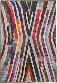 New Contemporary Hand-Knotted Rug - 6' 7" x 9' 9" (79" x 117")