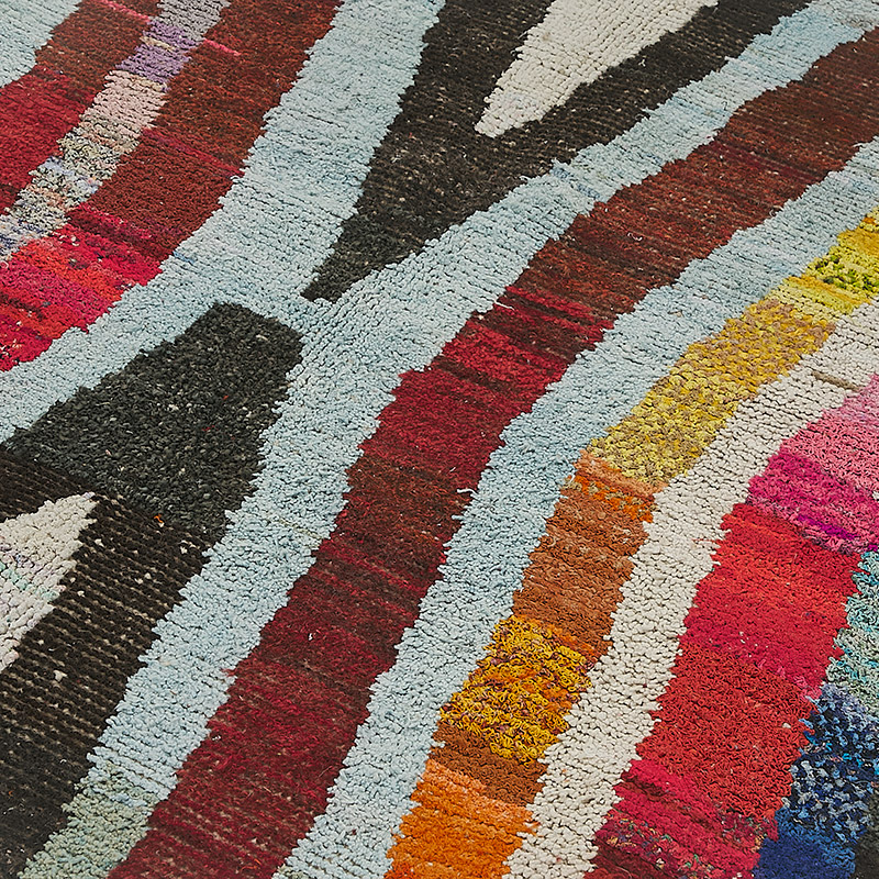 New Contemporary Hand-Knotted Rug - 6' 7" x 9' 9" (79" x 117") - K0094001