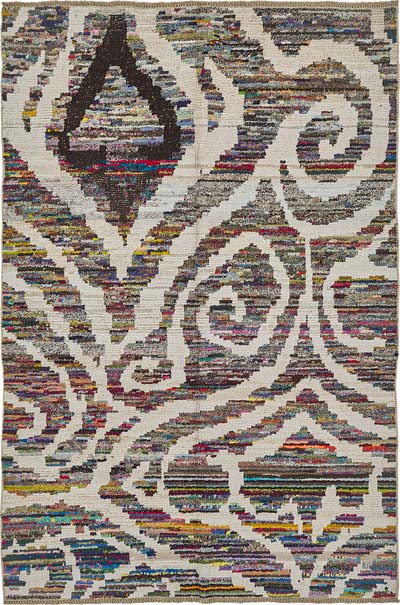 New Contemporary Hand-Knotted Rug - 5' 8" x 8' 4" (68" x 100")
