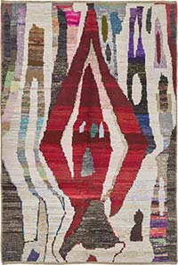 New Contemporary Hand-Knotted Rug - 6' 5" x 9' 6" (77" x 114")
