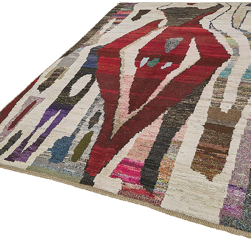New Contemporary Hand-Knotted Rug - 195 cm x 290 cm - K0094009