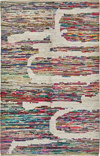 New Contemporary Hand-Knotted Rug - 6' 11" x 10' 7" (83" x 127")