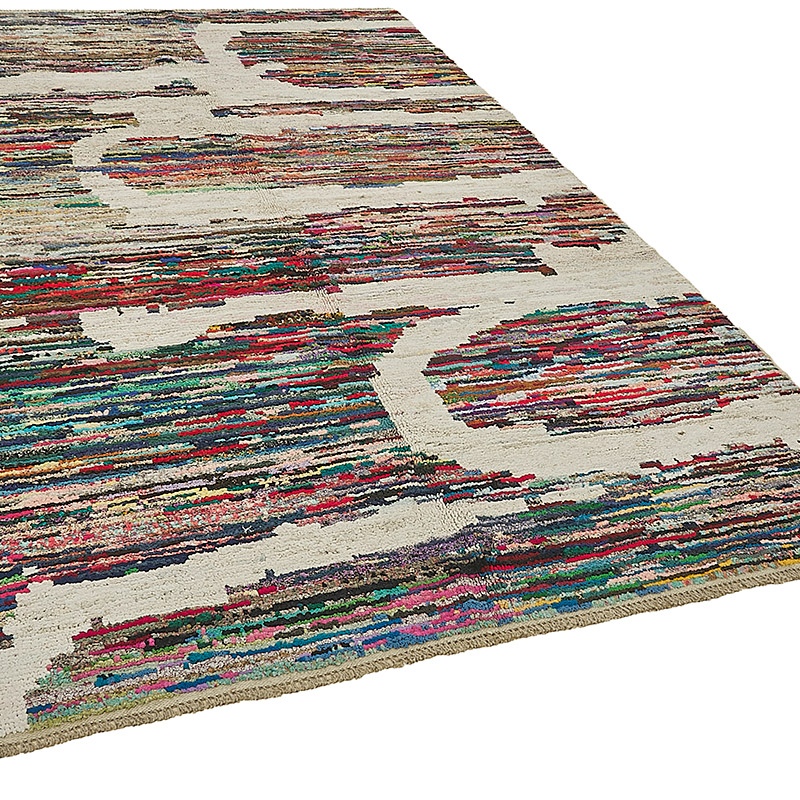 New Contemporary Hand-Knotted Rug - 6' 11" x 10' 7" (83" x 127") - K0094010