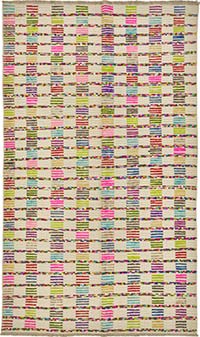 New Contemporary Hand-Knotted Rug - 7' 1" x 11' 5" (85" x 137")