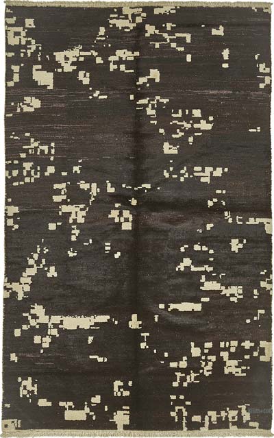 New Contemporary Hand-Knotted Rug - 6' 7" x 10' 2" (79" x 122")