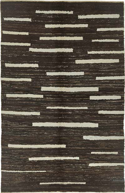 New Contemporary Hand-Knotted Rug - 5' 9" x 12' 4" (69" x 148")