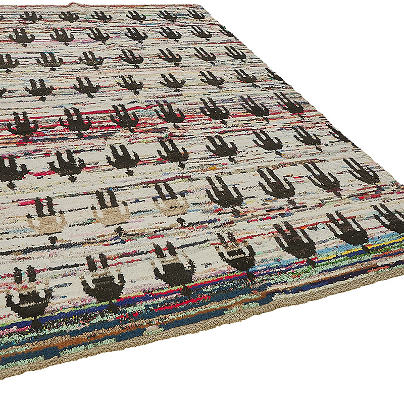 New Contemporary Hand-Knotted Rug - 6' 11" x 10' 1" (83" x 121") - K0094030