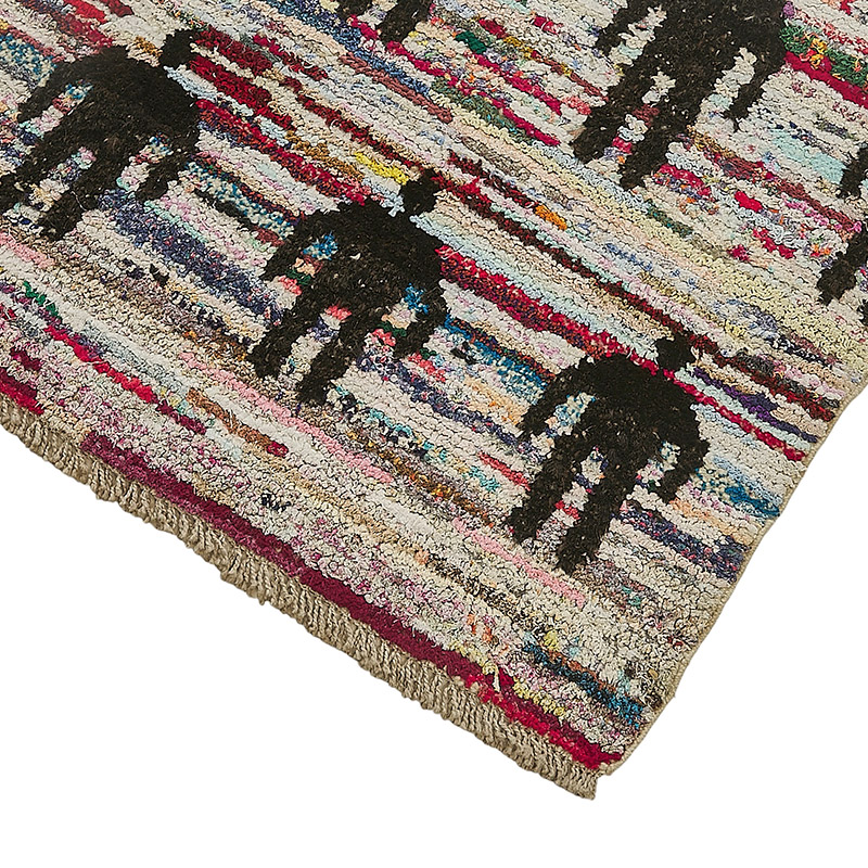New Contemporary Hand-Knotted Rug - 6' 11" x 10' 1" (83" x 121") - K0094030