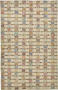 New Contemporary Hand-Knotted Rug - 6' 8" x 10' 5" (80" x 125")