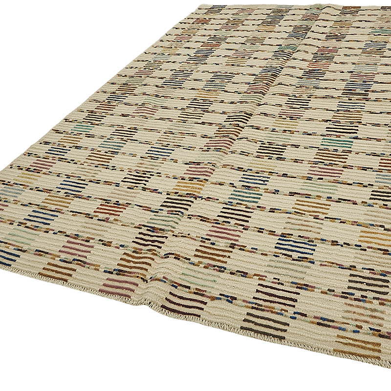 New Contemporary Hand-Knotted Rug - 6' 8" x 10' 5" (80" x 125") - K0094040