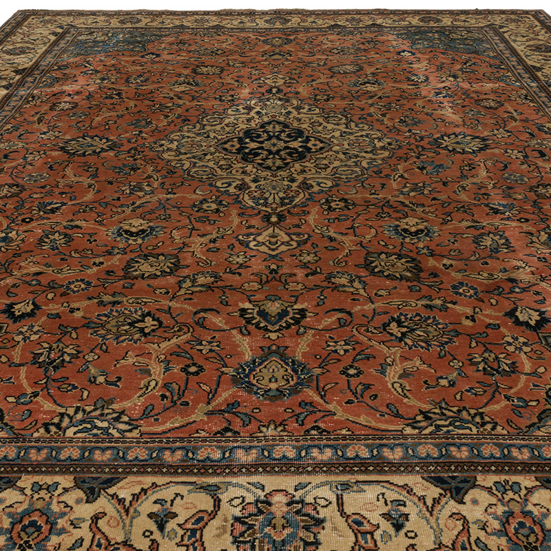 El Dokuma Vintage Halı - 281 cm x 376 cm - K0094050