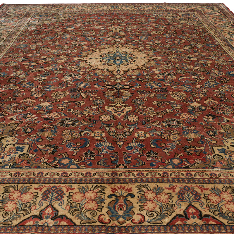 El Dokuma Vintage Halı - 292 cm x 387 cm - K0094053