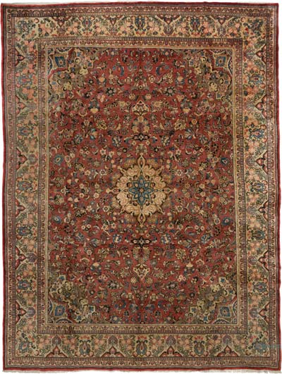 El Dokuma Vintage Halı - 292 cm x 387 cm