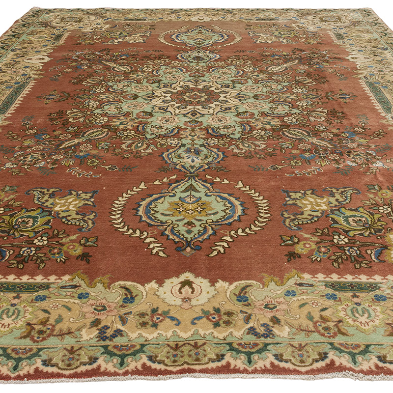 Alfombra Oriental Vintage Anudada a Mano - 245 cm x 341 cm - K0094058