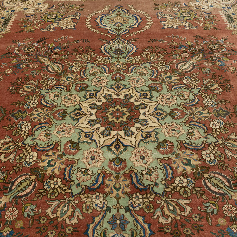 Alfombra Oriental Vintage Anudada a Mano - 245 cm x 341 cm - K0094058