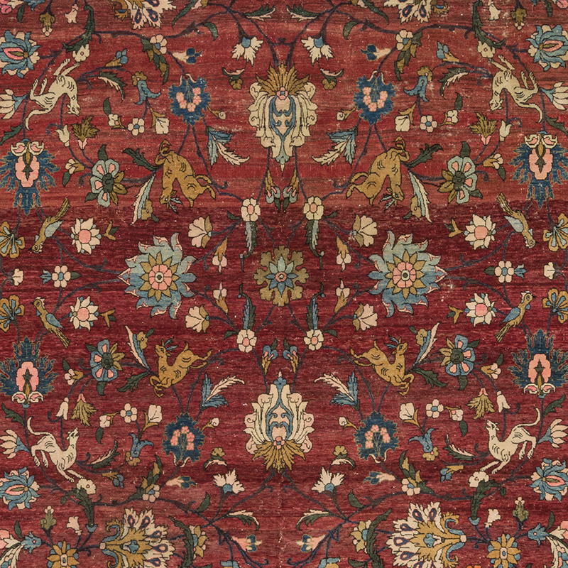 Vintage Hand-Knotted Oriental Rug - 6' 10" x 10' 10" (82" x 130") - K0094060