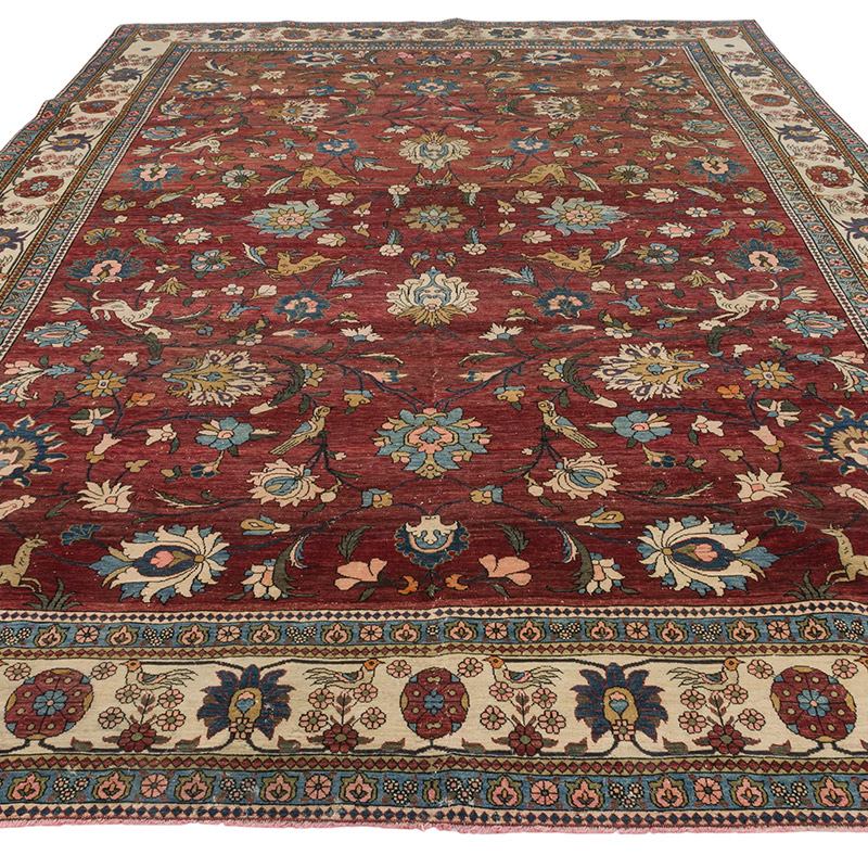 Vintage Hand-Knotted Oriental Rug - 6' 10" x 10' 10" (82" x 130") - K0094060