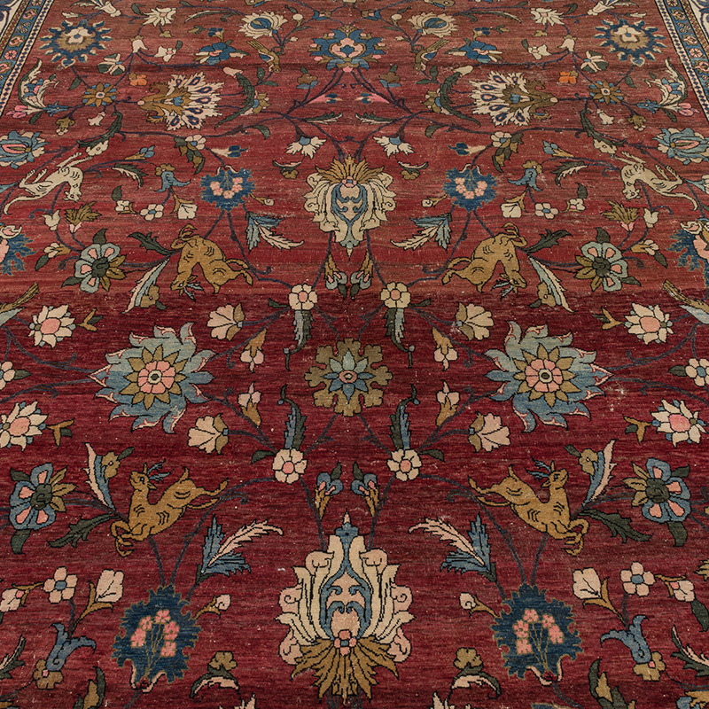 Vintage Hand-Knotted Oriental Rug - 6' 10" x 10' 10" (82" x 130") - K0094060