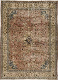 Alfombra Oriental Vintage Anudada a Mano - 305 cm x 413 cm